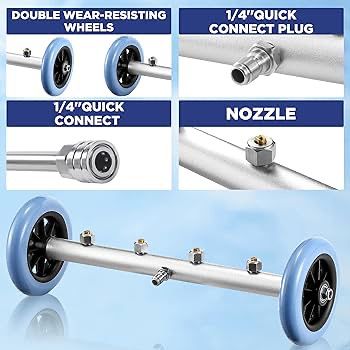 Underbody Car pressure washer lance with all attachments